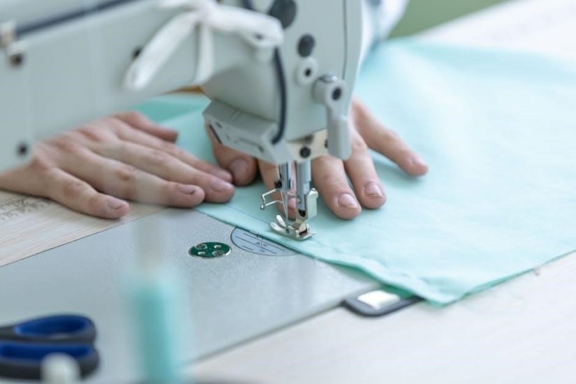 seam guide on sewing machine